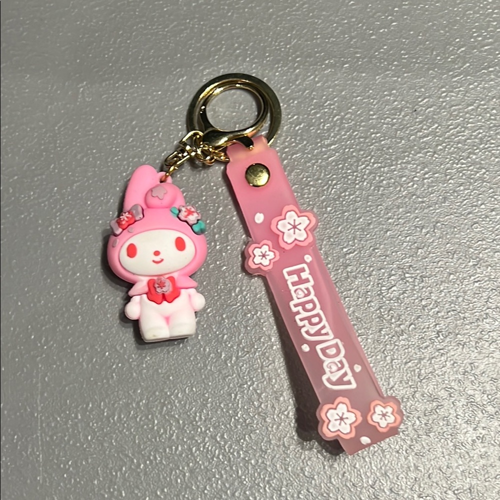 Hello Kitty Sanrio Keychain Cute Cinnamoroll Kuromi Keyring My Melody Keychains